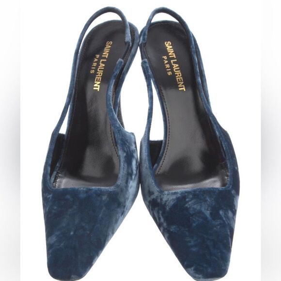 Saint Laurent Velvet heels - Picture 3 of 5